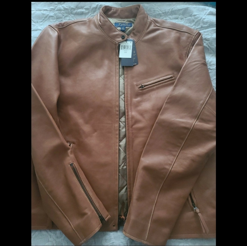 Polo leather jacket